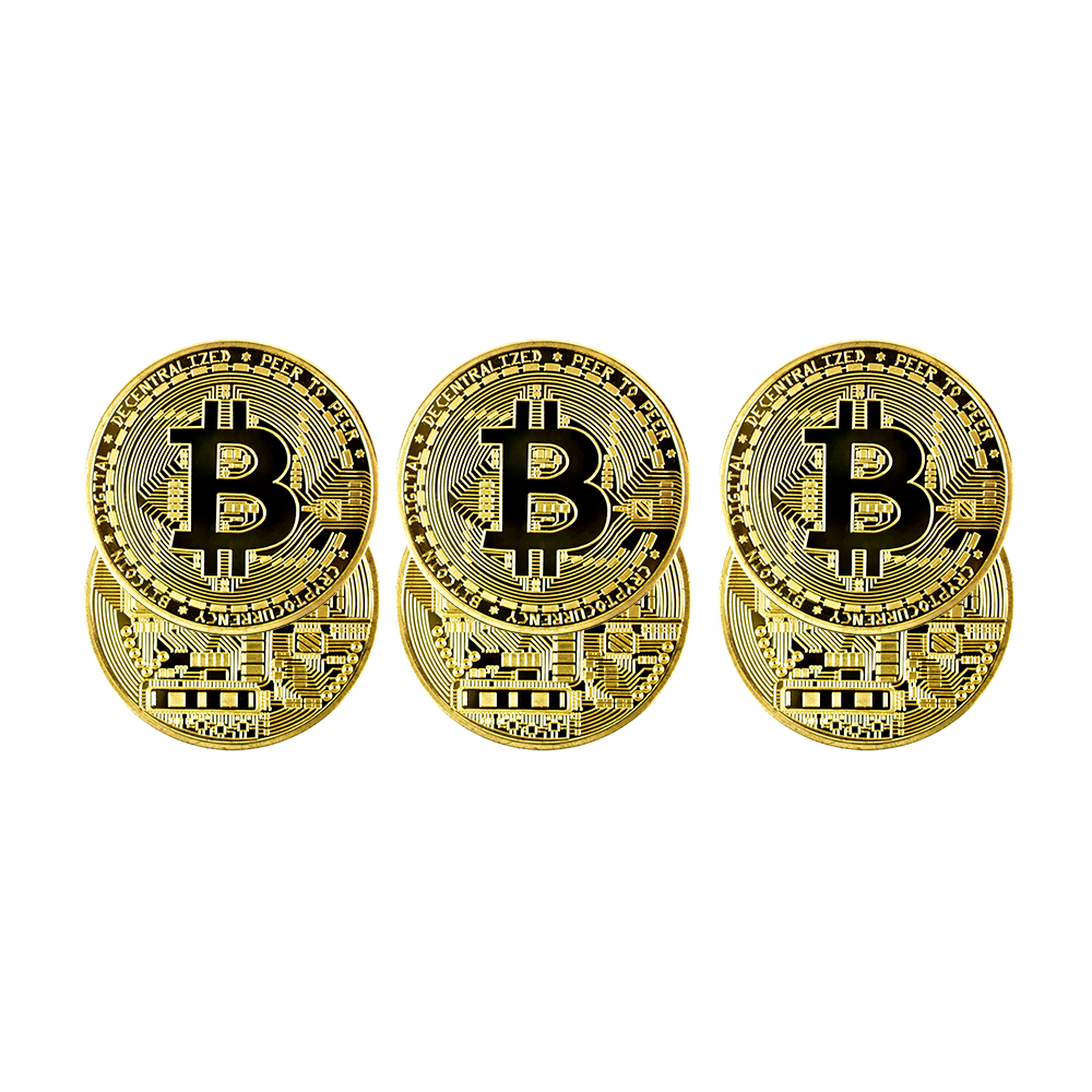 ZEstaw monet kolekcjonerskich bitcoin